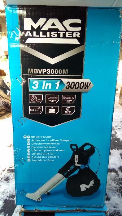 Odkurzacz do liści - dmuchawa MACALLISTER 3000 W mielenie Polecam!!!