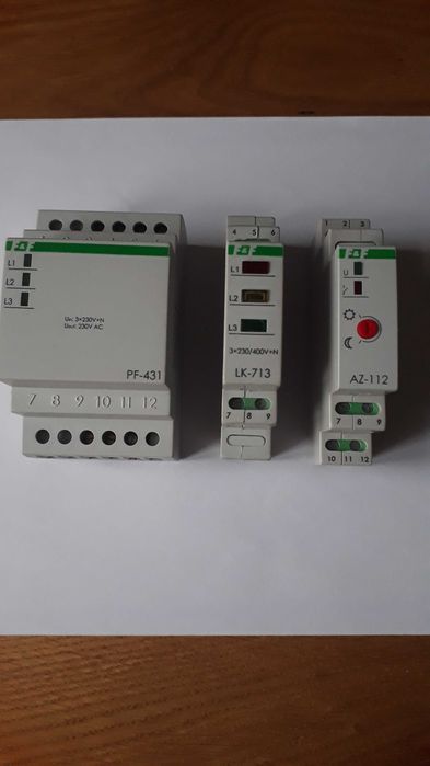 Автоматичний перемикач фаз PF-431 Сутінкове реле AZ-112 лампа LK-713