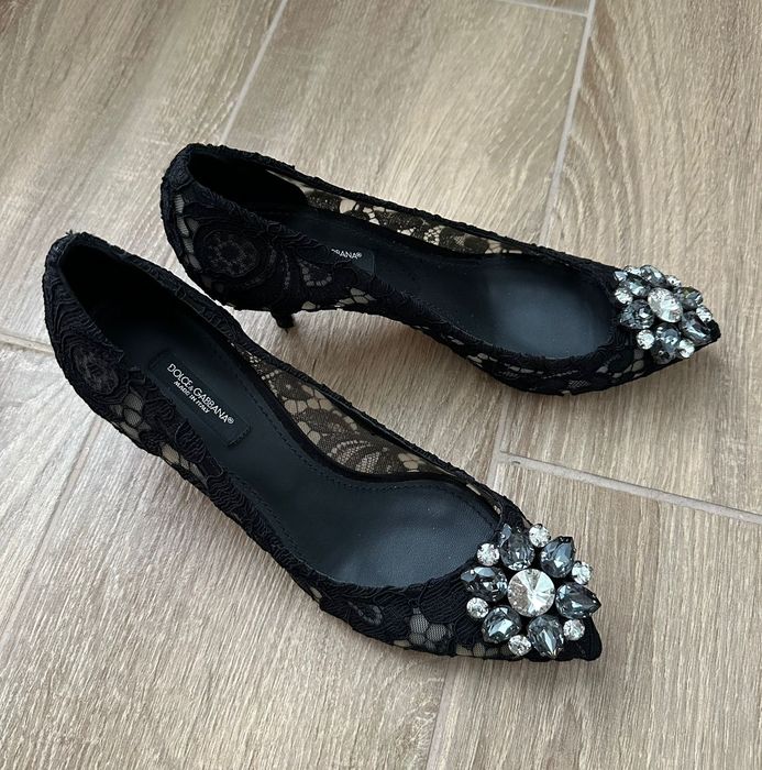 Черные туфли лодочки D&G Дольче и Габанна р.36-36.5 оригинал