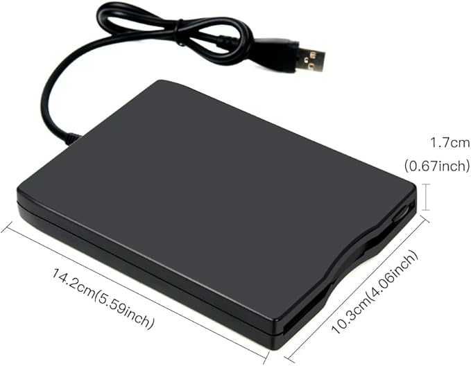 Napęd Dyskietek USB 3.5" 1,44MB do Windows 7/8/10/11 Plug&Play