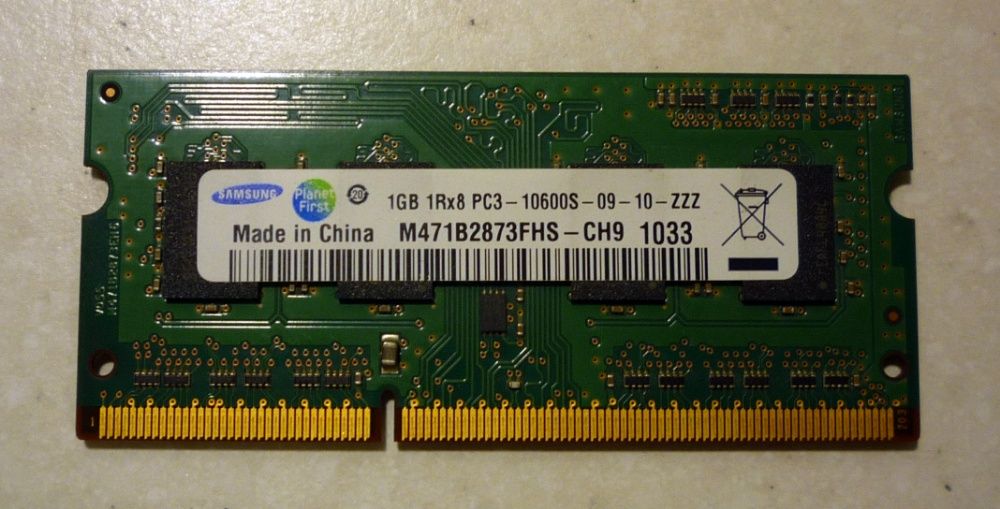 Оперативная память для ноутбука ddr3 1gb