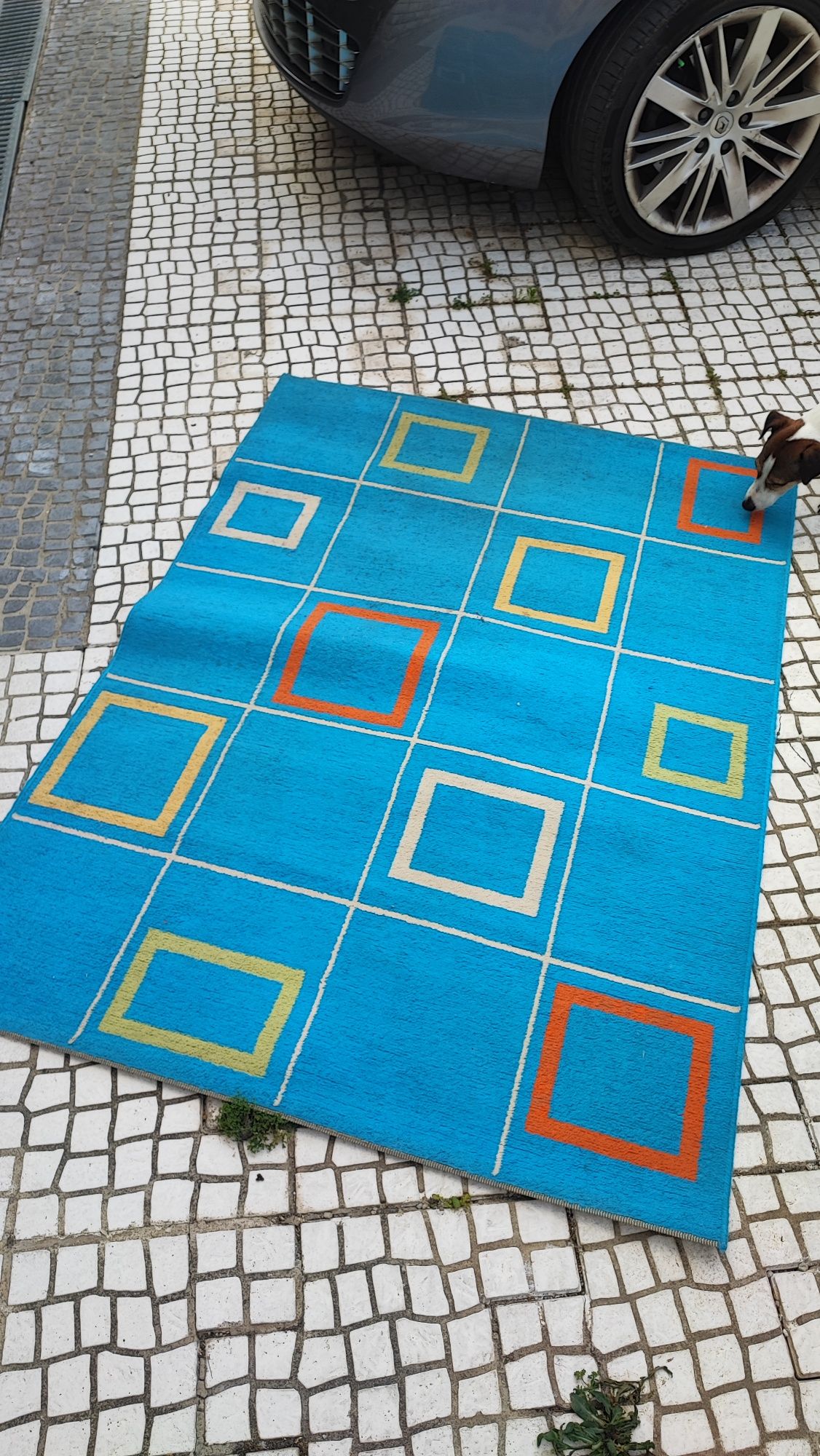 Tapete azul ikea