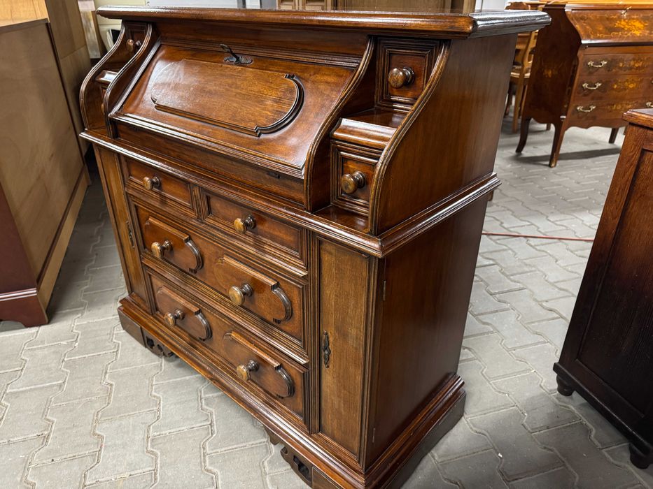 Sekretarzyk drewniany szafka komoda drewniana rustykalna stolik