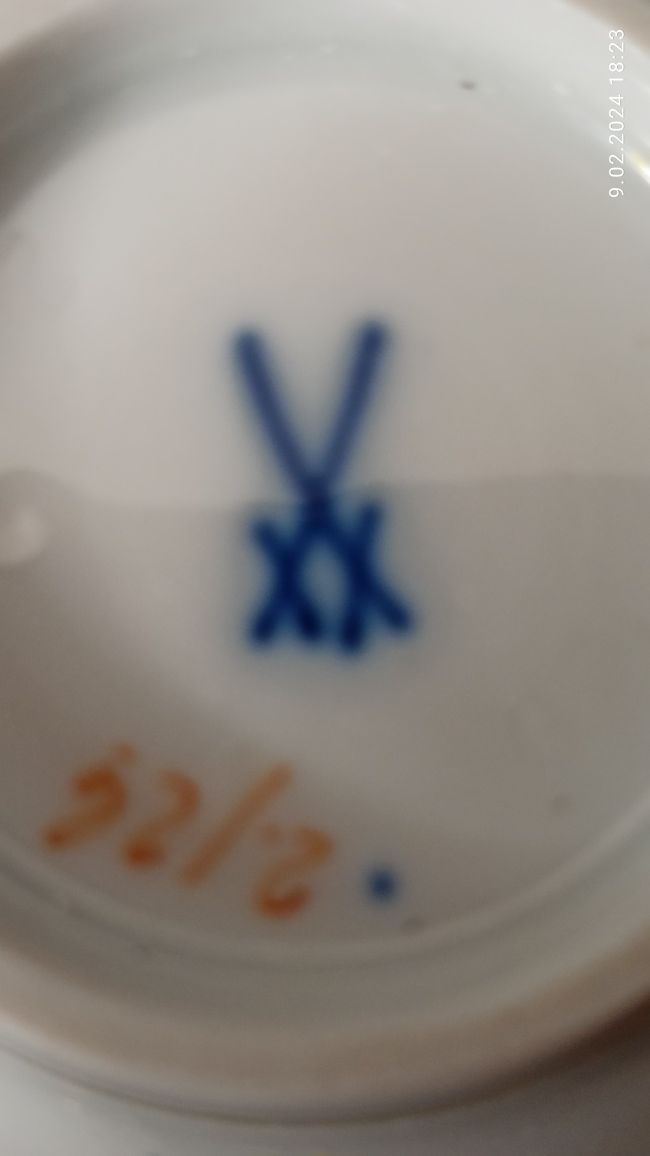Porcelana MEISSEN Serwis 6 os MOKKA królewska Manufaktura MIŚNIA