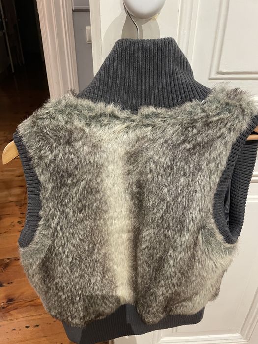 Colete pêlo cinzento