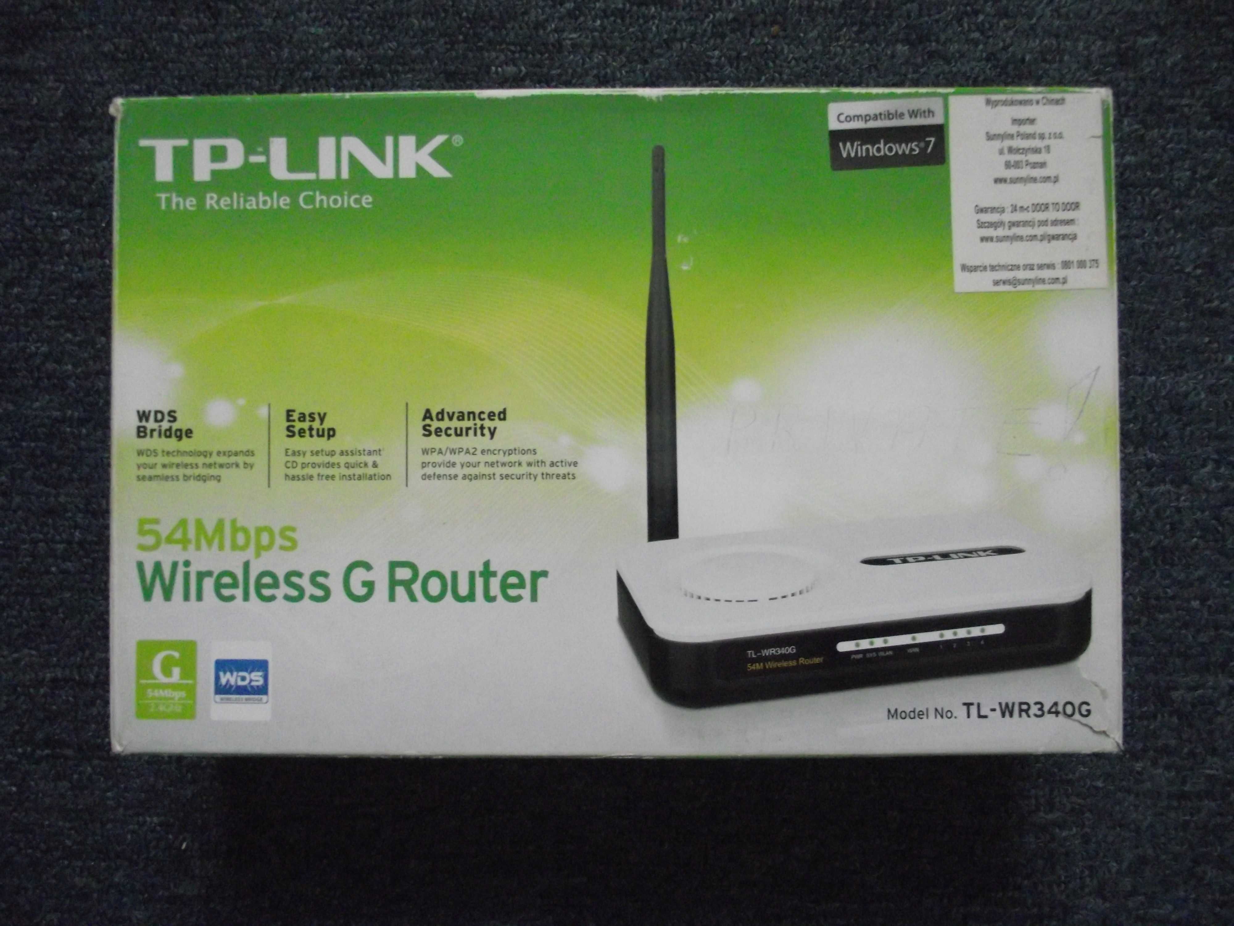 Ruter TP-LINK model TL-WR340G