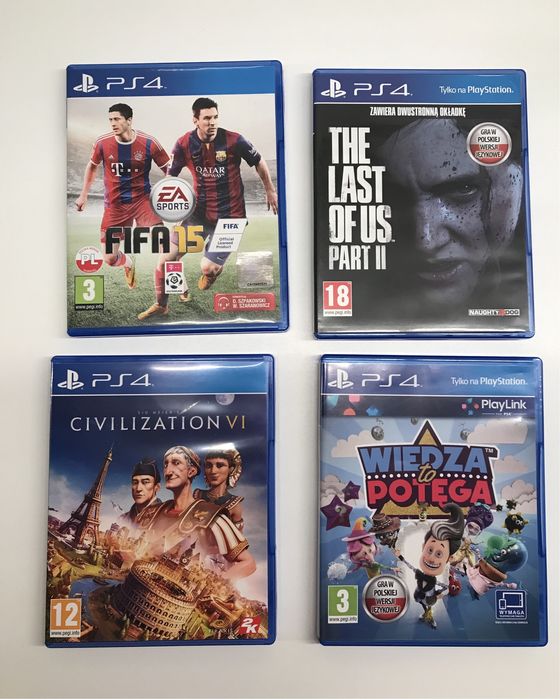 Gry na PS4 the last of us i 2 inne