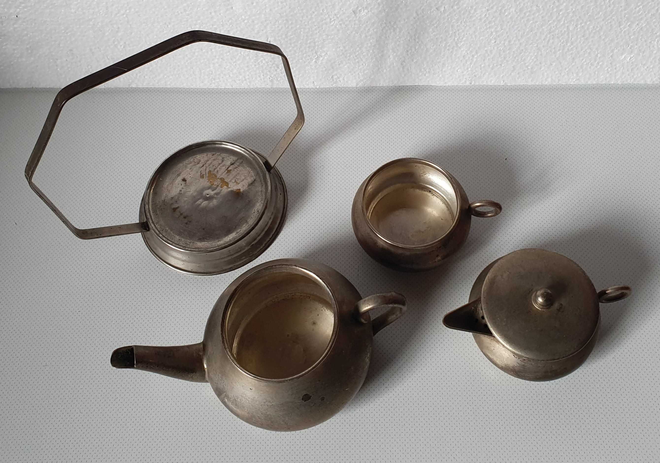 Raro 3 em 1: Bule, Cafeteira, Leiteira em casquinha - Muito antigo