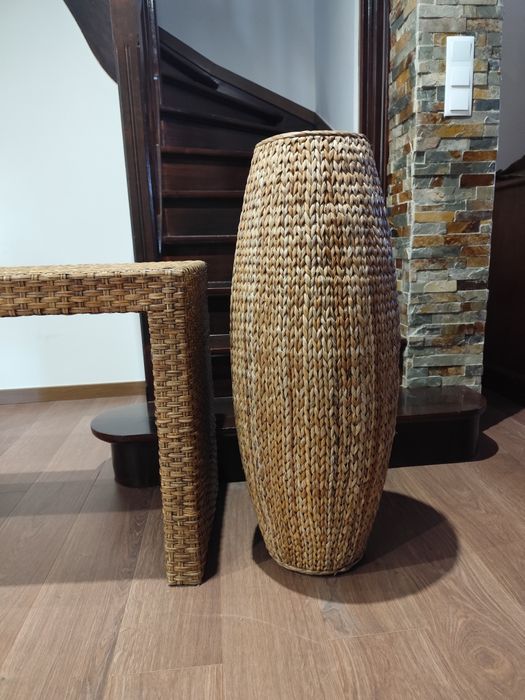 Móvel entrada/consola/aparador + coluna em folha de bananeira