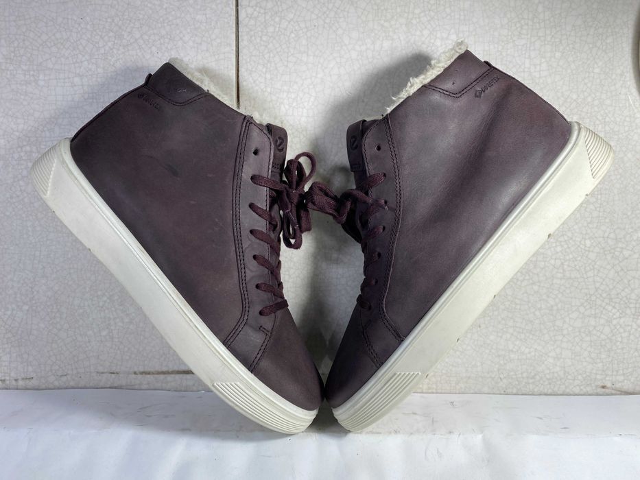 Ecco Street Tray Gore-Tex кожаные зимние ботинки 36 р 23 см оригинал