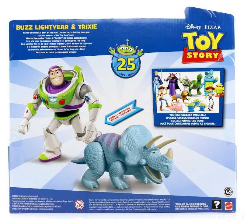 Buzz astral I dinozaur Trixie figurki Toy story