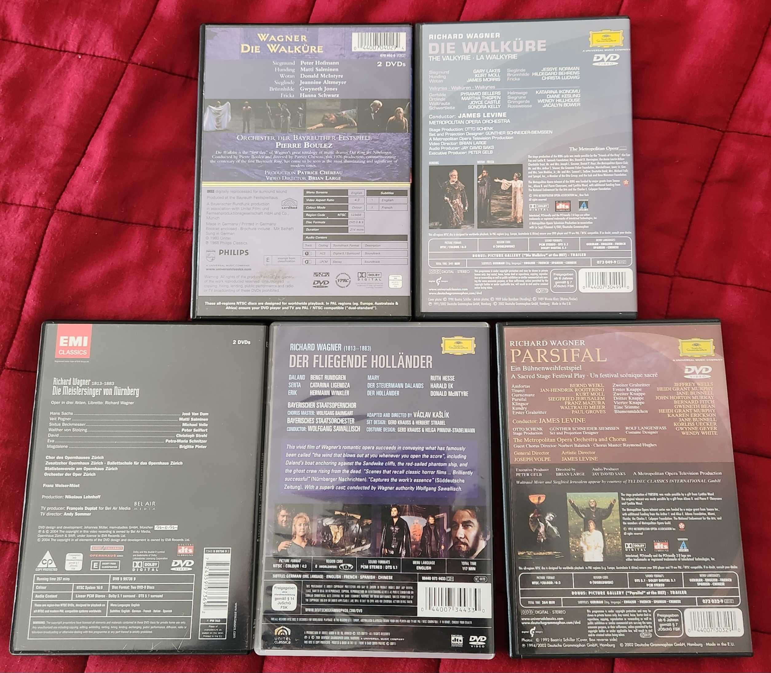 5 DVD Óperas R. Wagner [Boulez, Levine, Welser-Möst, Sawallisch] DVD