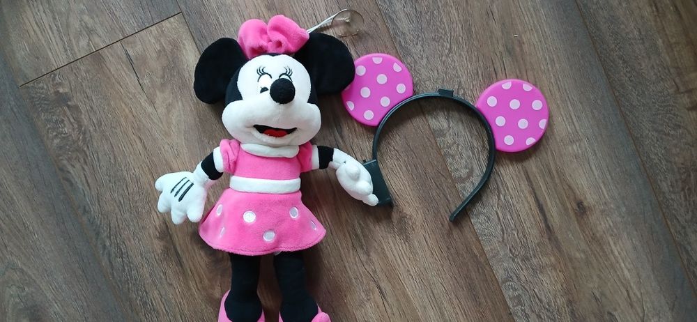 Pluszak zaiwszka plus świecąca opaska myszka minnie