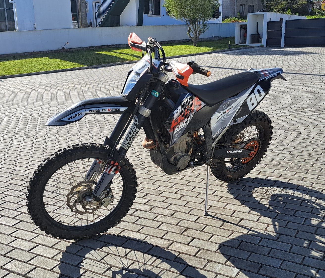 KTM 450 EXC-R matriculada 2010 jantes supermotard averbadas