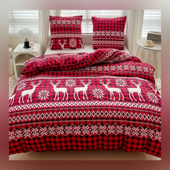 Komplet poscieli swiatecznej 160x200 nowa