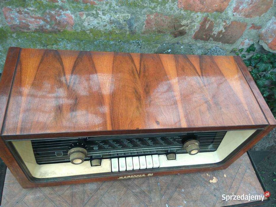 Radio lampowe Rapsodia antyk lata 60 świetny stan wizualny, do naprawy