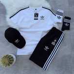 Літній комплект Adidas | Футболка + шорти | Унісекс костюм