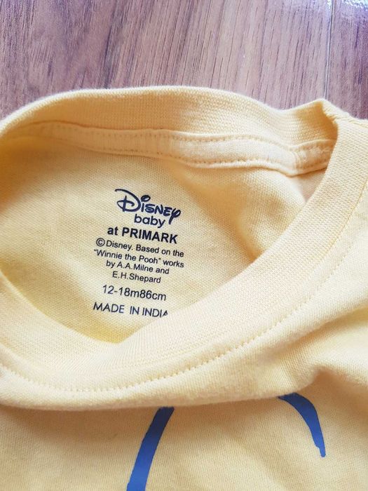 Bluzka żółta Kubuś Puchatek Disney Baby12-18 miesięcy 86cm
