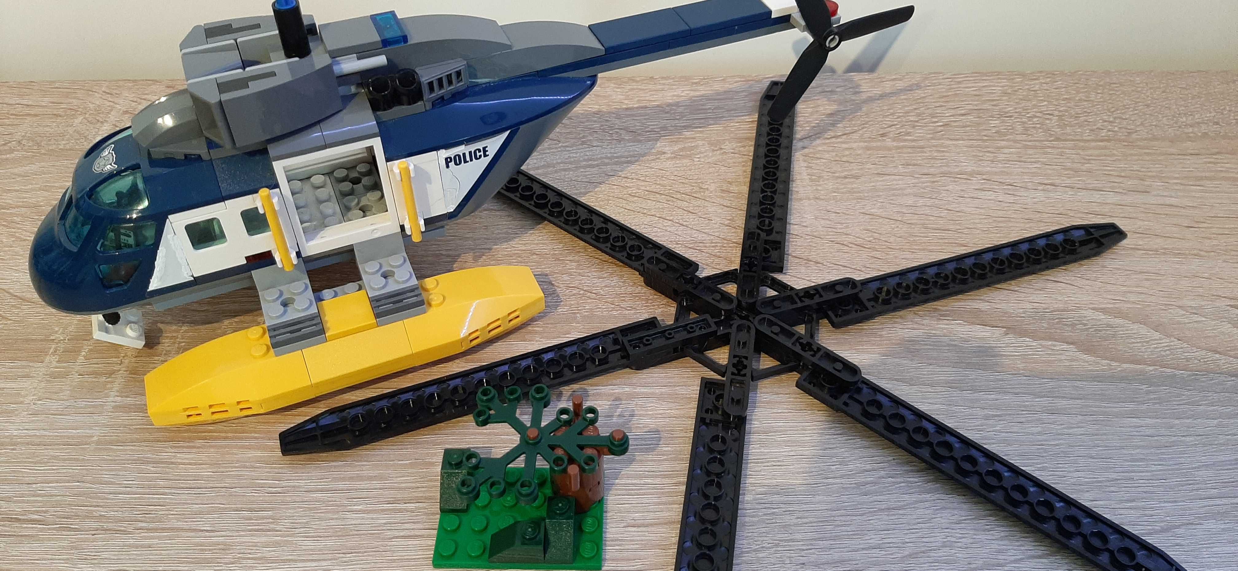 lego city 60067 pościg śmigłowcem, stan-dobry