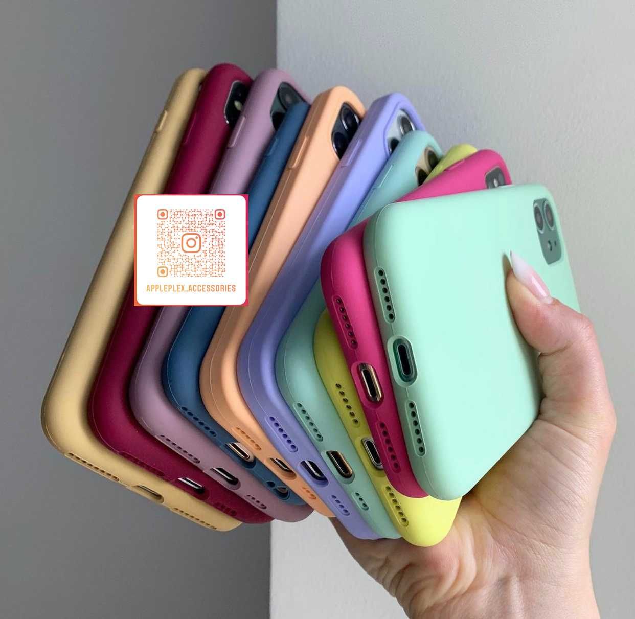 Чехол силиконовый Silicone Case iPhone 11 закрытый низ на Айфон