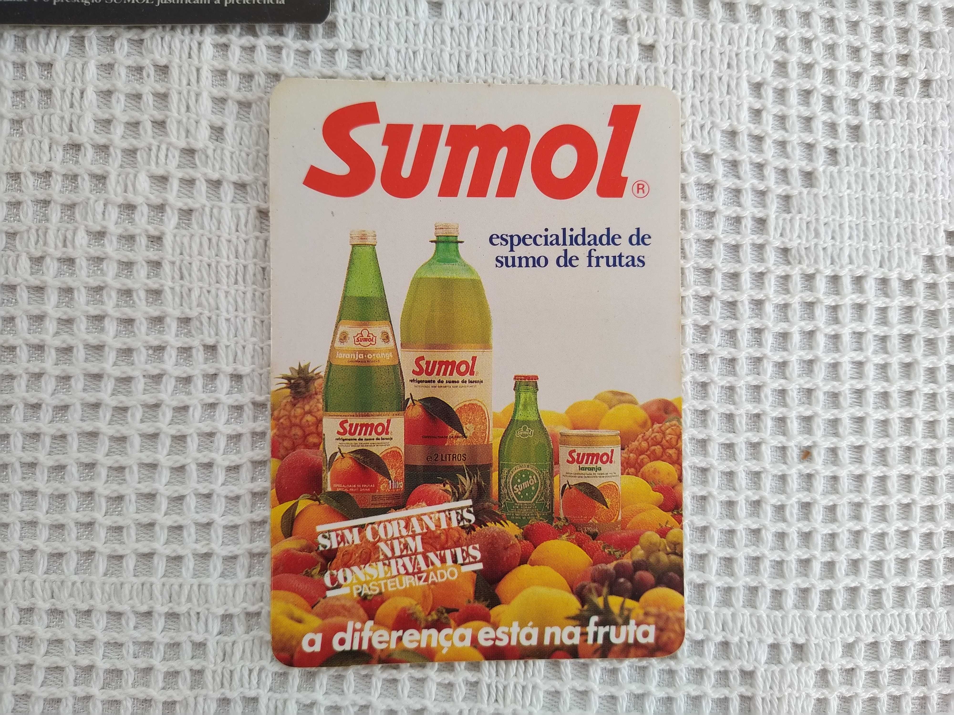 Calendários da marcas Sumol - 1986 / 1989