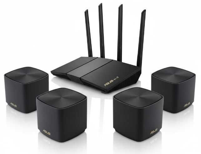 Sistema Mesh ASUS WiFi 6 — Router RT-AX57 + 4x ZenWiFi AX Mini XD4