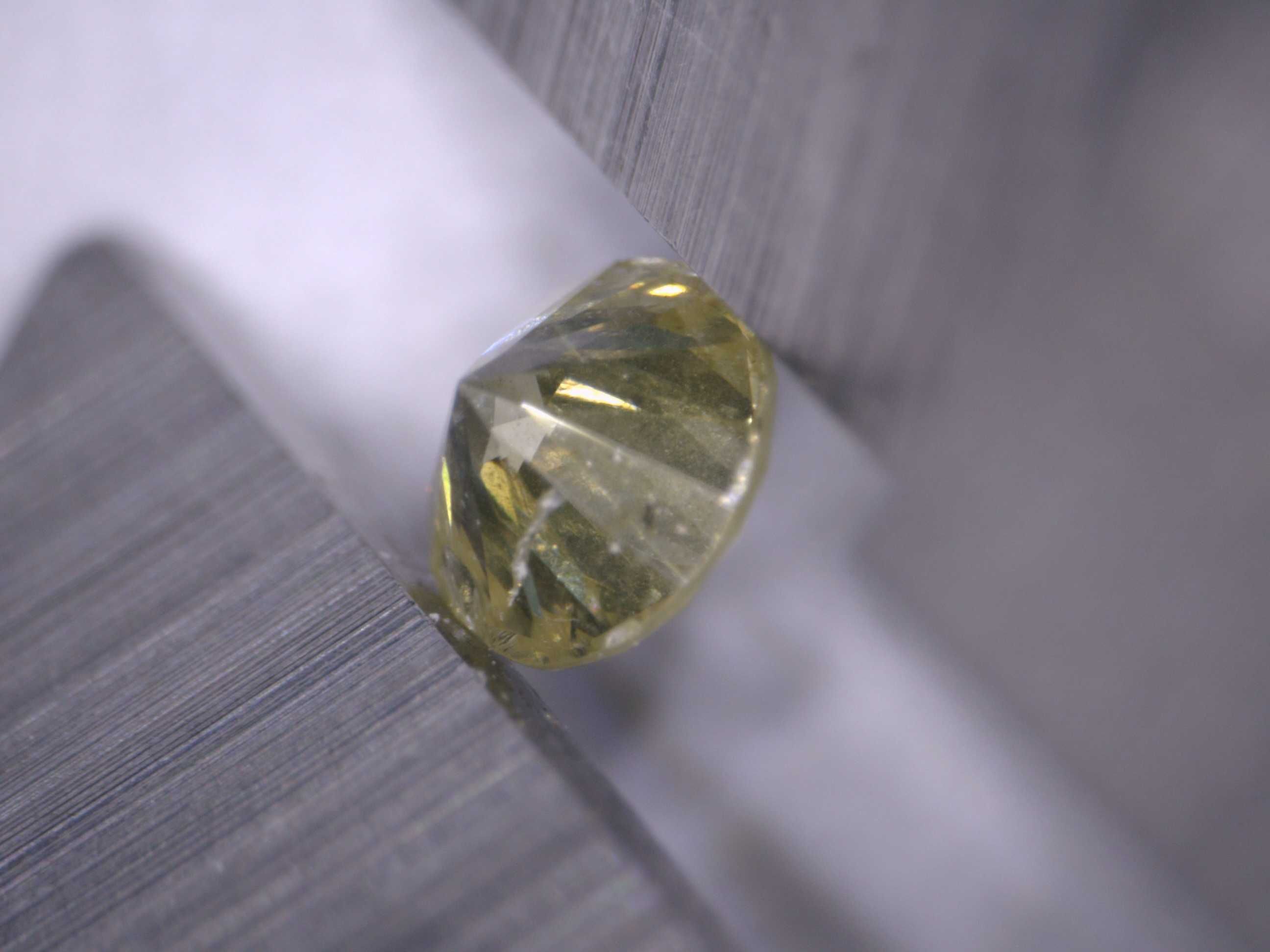 Naturalny Diament 0.07ct Żółty Brylant I1