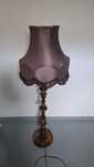 Lampa stojąca z żyrandolem vintage