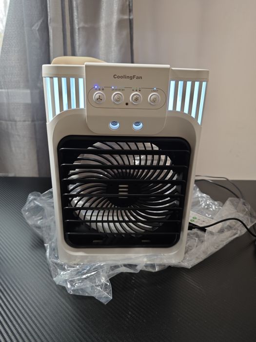 Портативний охолоджуючий вентилятор CoolingFan AB-1 з підсвіткою та пу