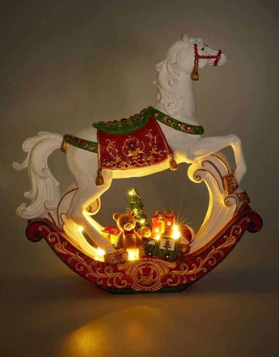 Sprzedam świecącą figurkę świąteczną konia na biegunach!43cm wysokości