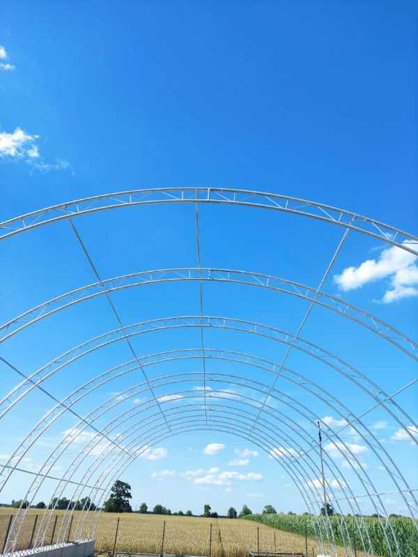 Hala łukowa hala namiotowa magazyn wiata słoma 240 m2 (12x20) Nowa