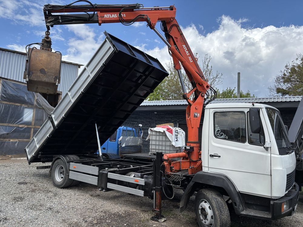 Продам переобладнаю авто Мерседес 814 самоскид кран маніпулятор