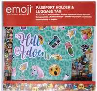 Etui na paszport identyfikatr bagażu emoji emotki