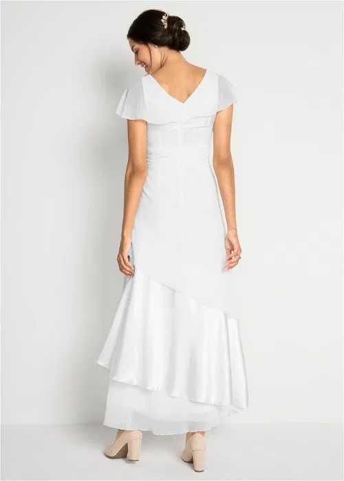 Suknia ślubna kolor kremowa biel rozmiar 44 nowa