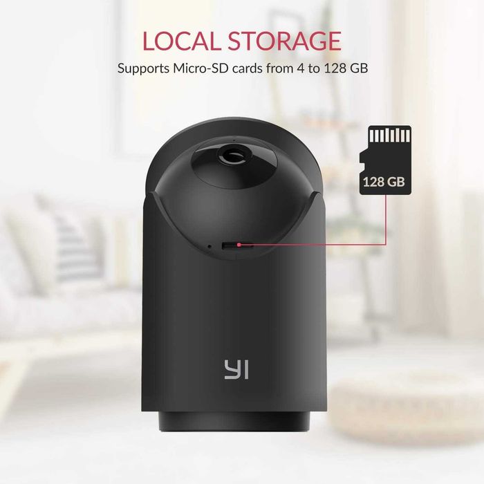 Yi Dome Camera U Pro 2K - Obrotowa kamera WiFi - Niania elektroniczna