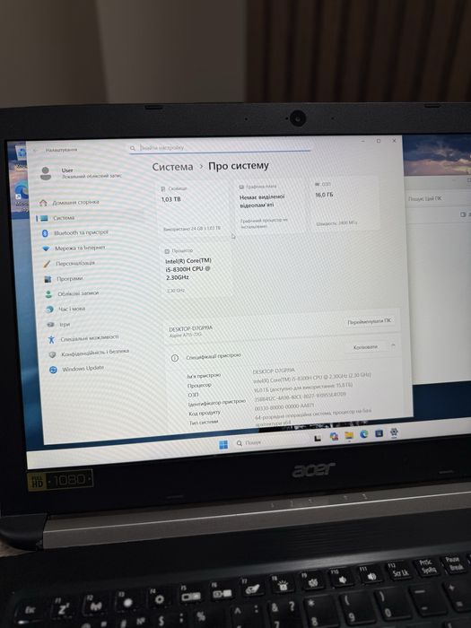 Ноутбук Acer Aspire A715-72G-51DP