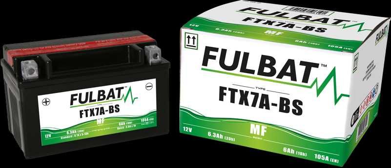 Akumulator Fulbat YTX7A-BS FTX7A-BS MF 12V 6.3Ah 90A