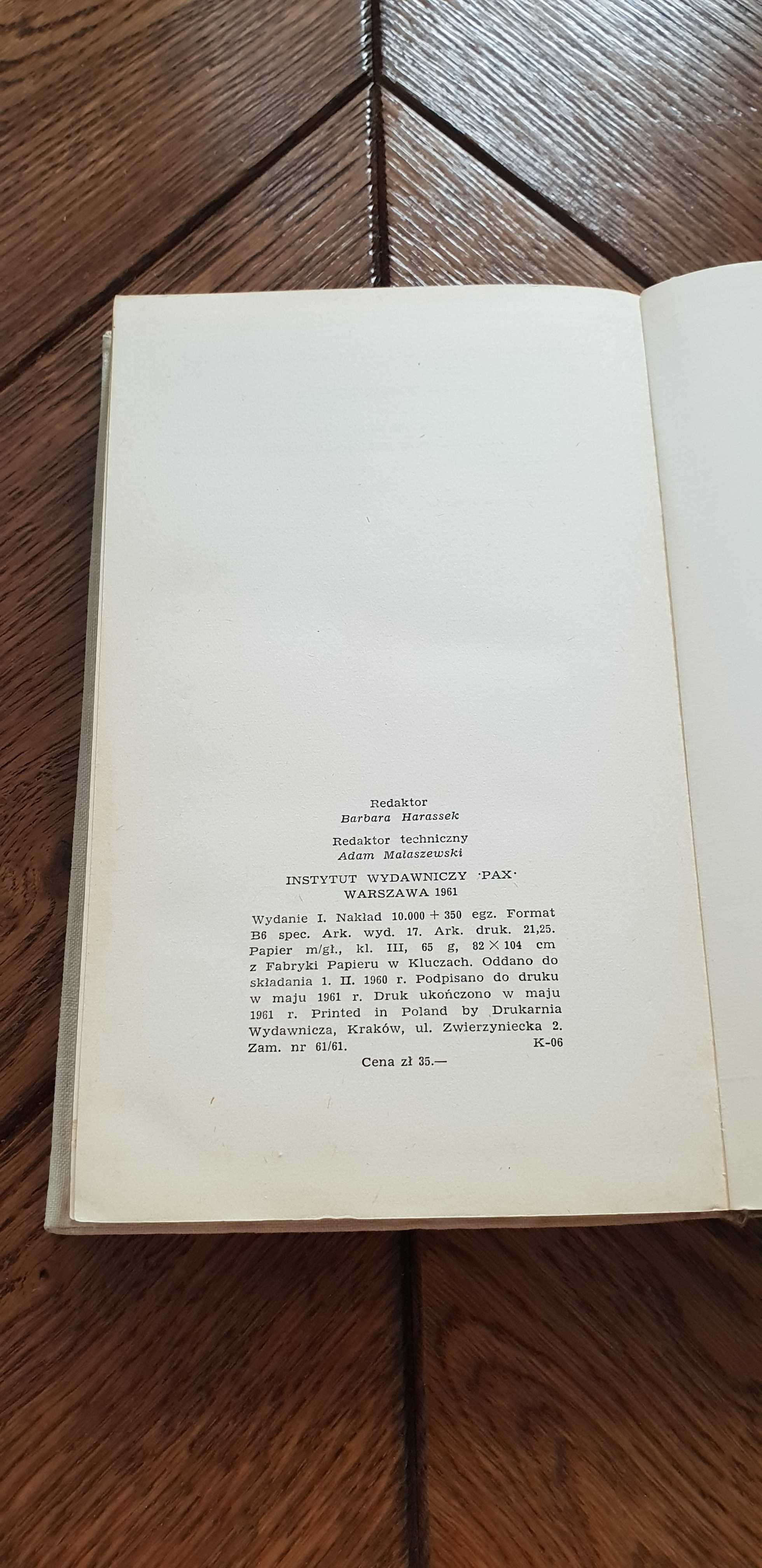 Książka rok 1961 "Zakochany w Miłości" Ewa Szelburg-Zarembina