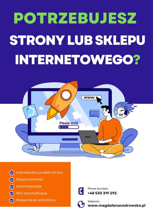 Stworzę sklep lub stronę internetową od A do Z.
