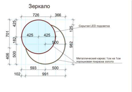 зеркало настенное дизайнерское с подсветкой