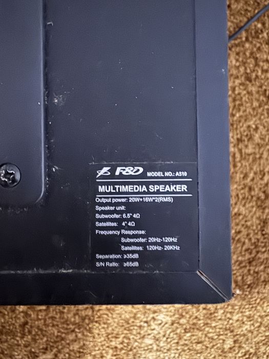 Сабвуфер f&d a510