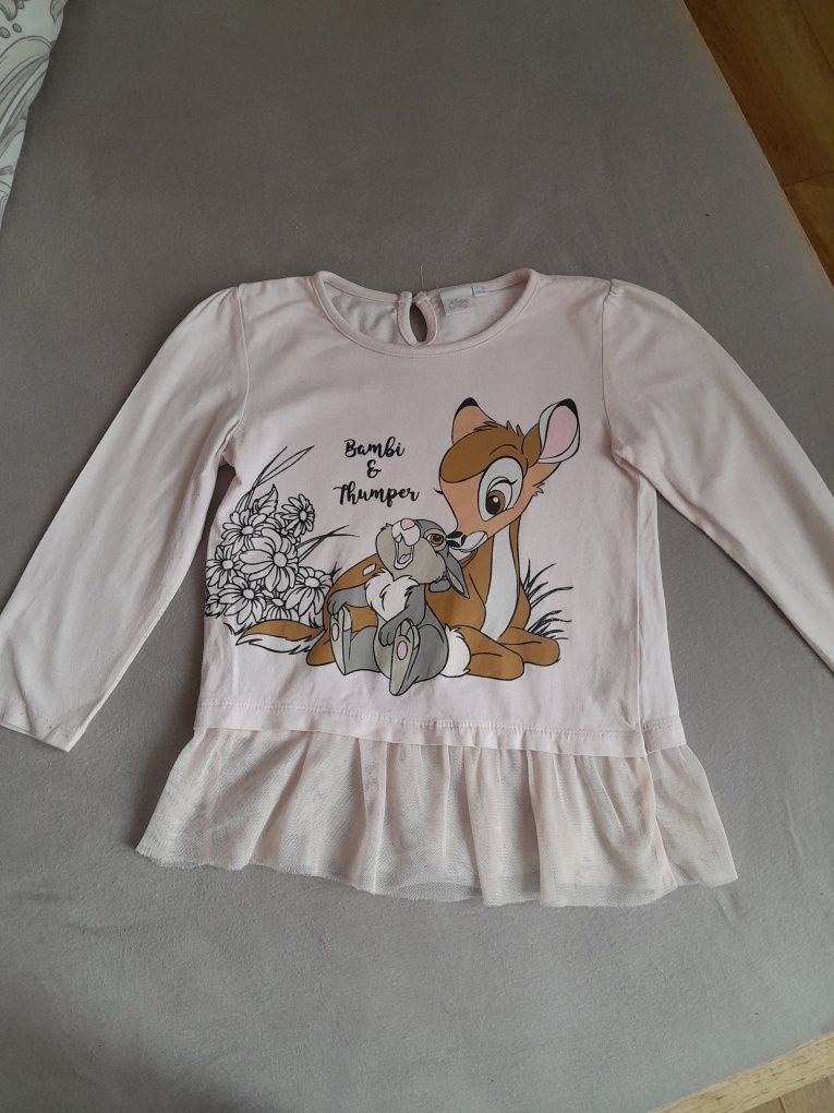 Koszulka z długim rękawem bambi disney 98