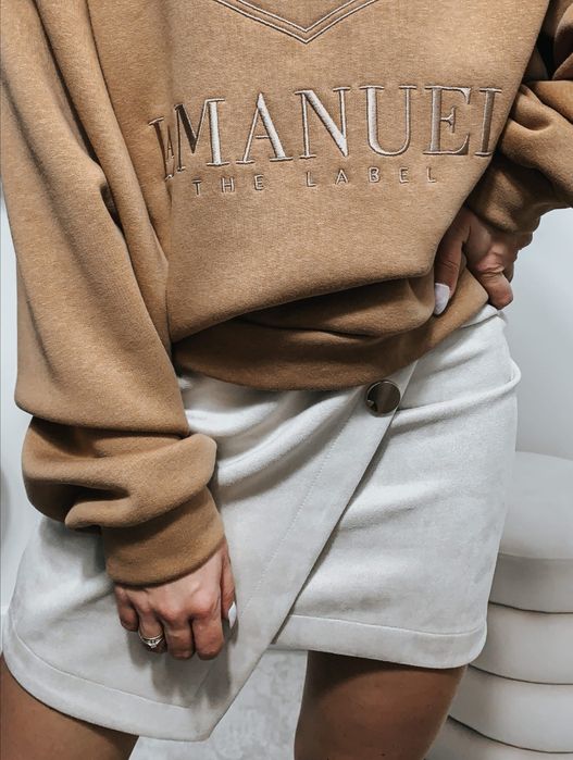 Karmelowa bluza la manuel oversize camel