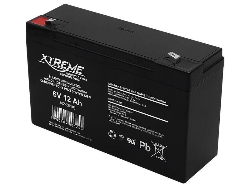 2x Akumulator żelowy XTREME 6V 12Ah bezobsługowy samochodzik autko