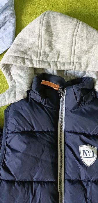 Kurtka,kamizelka,polar,koszula H&M rozm. 134/140
