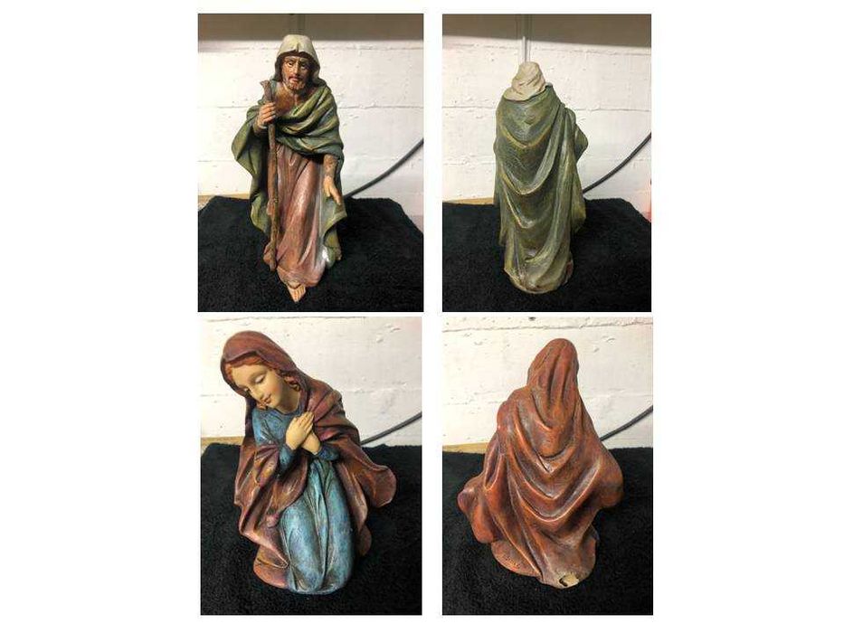 Presépio Completo com Figuras + Árvore Iluminada + Pai Natal