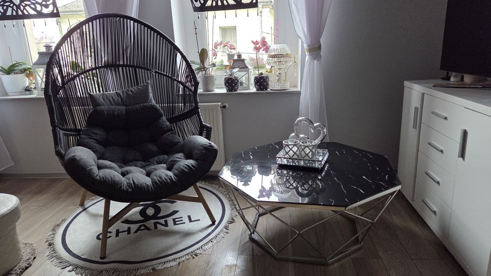 Stolik ława kawowy diament marmur glamur