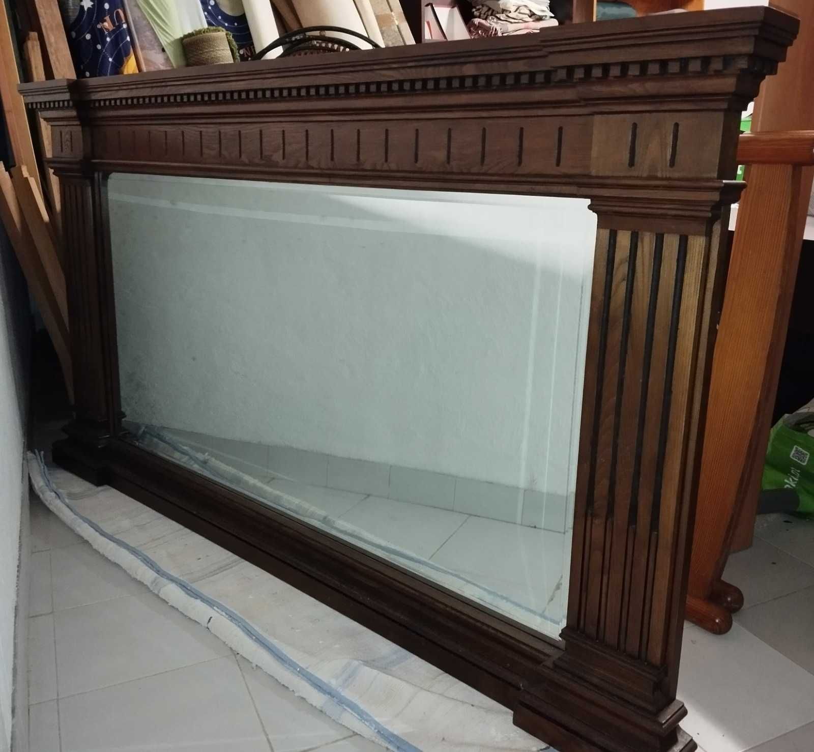Conjunto de mobília em carvalho maciço, oak furniture set
