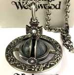 Vivienne Westwood Floral Engraved Orb Pendant Necklace
