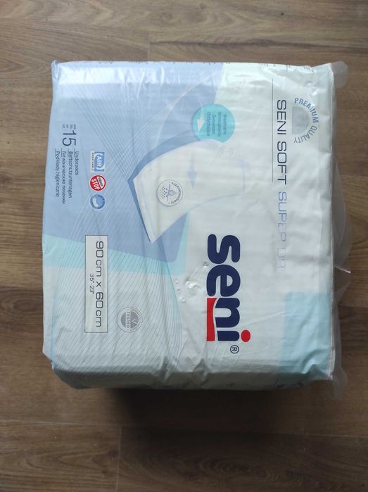 Podkłady higieniczne na łóżko Seni soft super dry 60 x 90